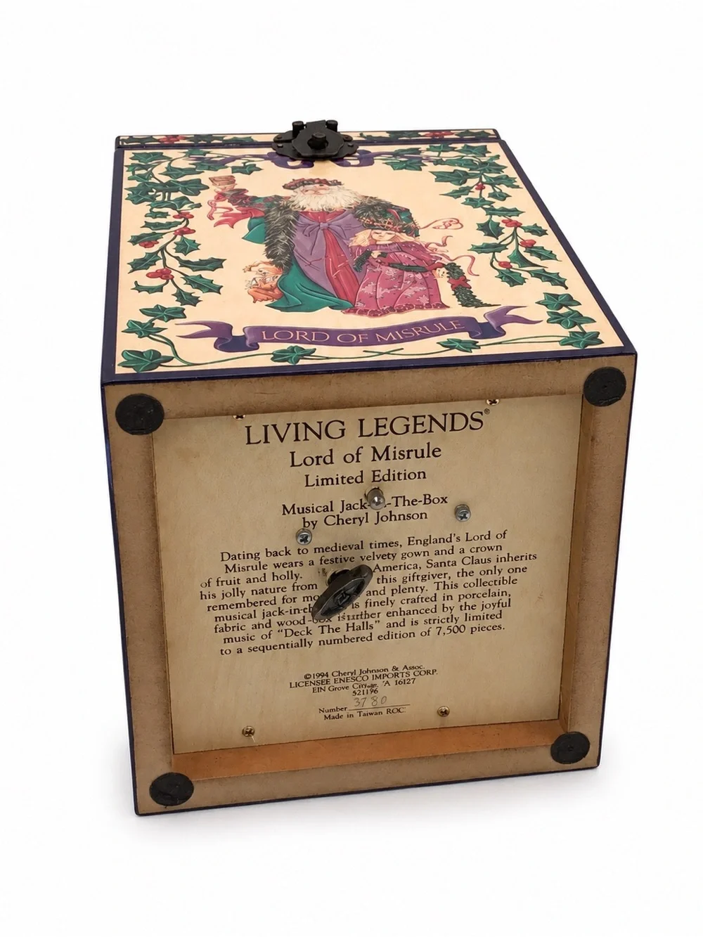 Enesco Living Legends Lord of Misrule Musical Jack in the Box
